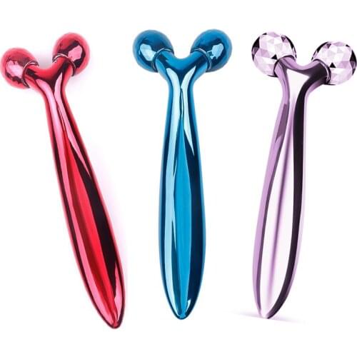 3D Roller Massage Facial Lifting Beauty Firming Skin Sculpting Relaxing Face-lifting Y-shaped Massager Wrinkle Removal Tool