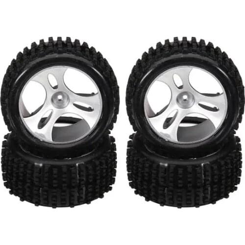 4PCS Wheels Tires Tyre A959-01 for Wltoys A959 A959-B A959-A 1/18 RC Car Spare Parts Accessories