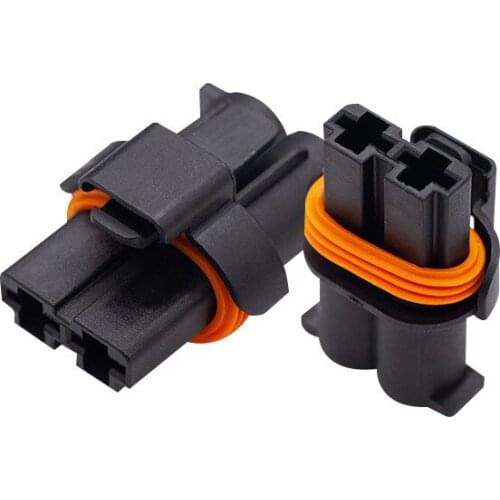 5Pcs/lot 2 Pin Car Electronic Fan Plug Automotive Connector With Pins And Seals For Peugeot Citroen