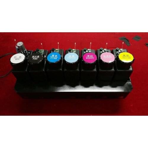 7 color customized UV bulk ink system for Outdoor large format printer plotter with alarm CISS