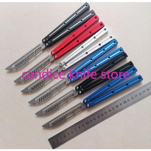 Newest Baliplus Butterfly Knife Kraken Sea Monster Channel Aluminum Handle Free-swinging Trainer Knife Tactical EDC Jilt Knife