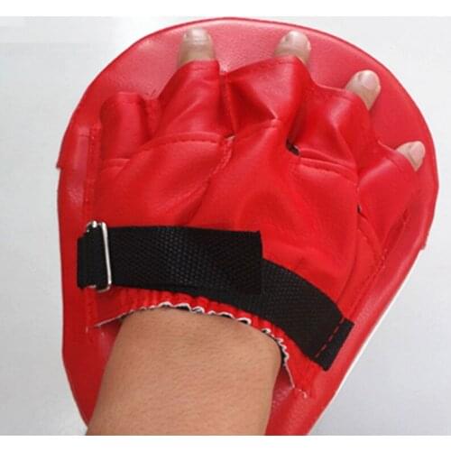Boxing Muay Thai Punch Mitts Sanda Training Thick Seismic Curved Baffle Pu Fingers Taekwondo Foot Target