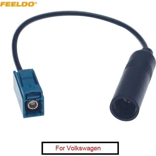 FEELDO 1Pc Car Aftermarke Radion Antenna Wire Harness Plug For Volkswagen Male to Motorola Female Adapter #AM2019