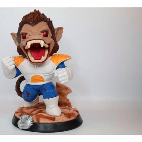 BANDAI Dragon Ball Action Figure Toy Q Version Vegetajv Turned Into A Gorilla Boxed Ape Doll Ornament Model Toy