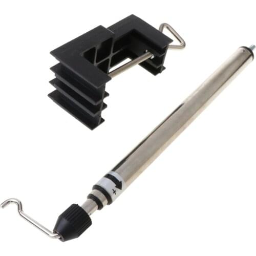 Clamp-on Flex Shaft Rotary Grinder Drill Bracket Stand Holder Hanger With Deck