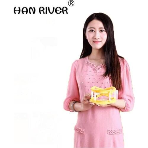 HANRIVER Cervical traction device remedical household adjustable collar silica gel traction device four seasons