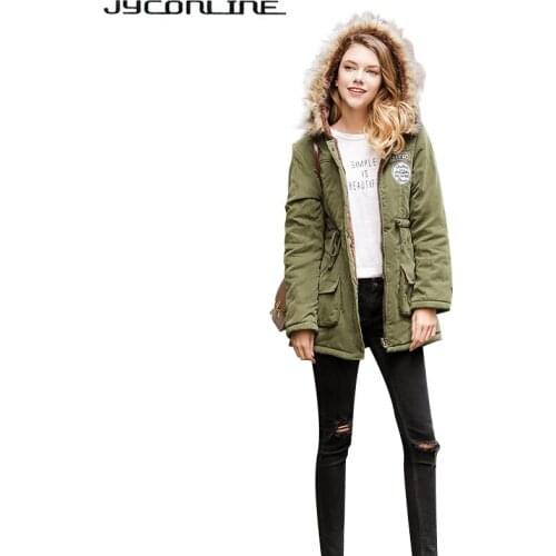 Женские парки с капюшоном Jyconline China At AliExpress