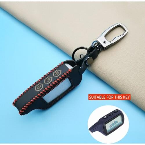 Leather Key Case Remote Control, For Starline B9 B6 A91 A61 Key Cover For Starline B91 Car Remote Control, LCD Transmitter Shell