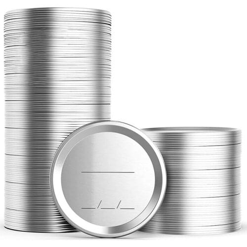 HOT 100Pcs 70Mm Regular Mouth Canning Lids For Ball,Jars Split -Type Metal Mason Jar Lids For Canning,For Regular Mouth Jars