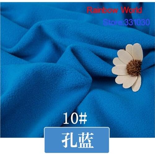 10# blue 1 meter soft brushed anti-pilling polar fleece fabric for DIY colthes toys blanket bedsheet cushion material