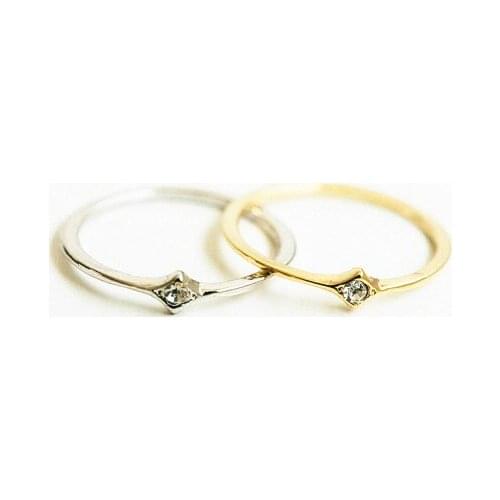 New Dainty slim knuckle ring color rings For Women