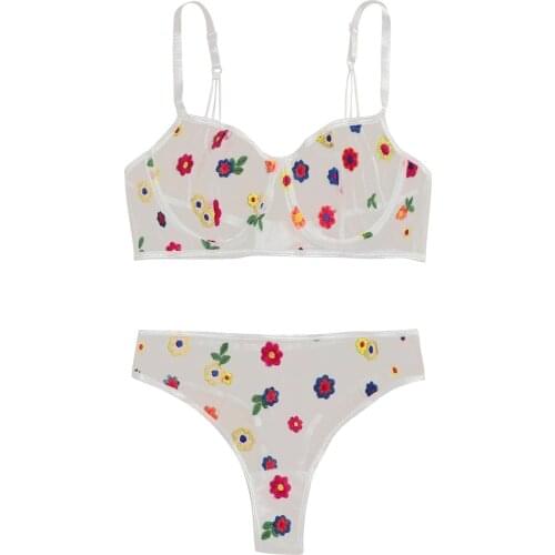 New Sexy Solid Color Hollow Out Lace Deep V Perspective Breathable Women Lingerie Set Temptation Bodysuit Erotic Underwear