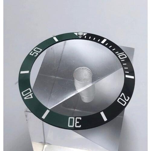 Bligers new high quality 38mm pearl rotating watch bezel black green is suitable for self-winding 40mm mens watch