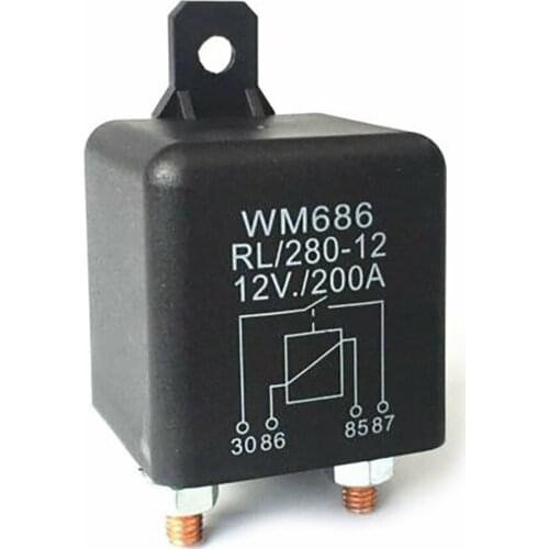 12V Isolator Relay 1x 4Pin Accessories Dual Battery On/Off Over 200A Power Switch