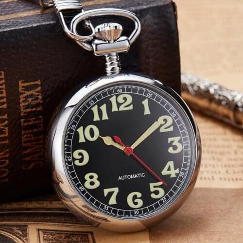 Retro Vintage Copper Pocket Watch Necklace Chain Pendant Antique Steampunk Mens Quartz Pocket Watches New