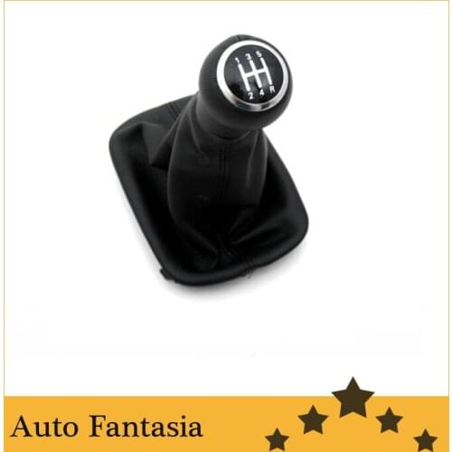 Gear knob & shift boot (black) -for Audi a6 c5