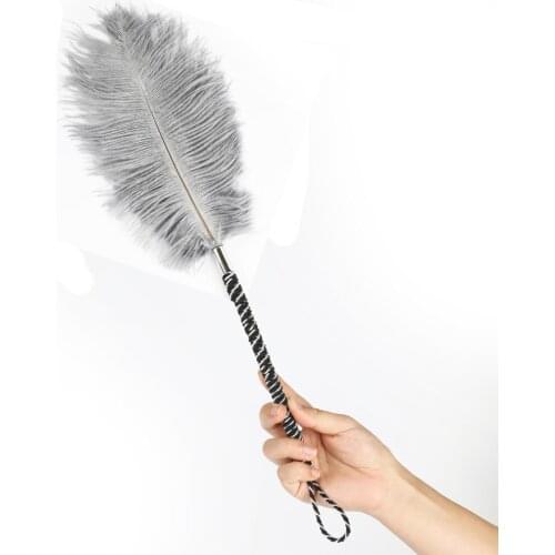 Flirting BDSM Feather Whips Fetish Slave Sexy Bitch Spanking Paddle Pony Riding Whip Flogger Sex Toys For Couples Cosplay Games