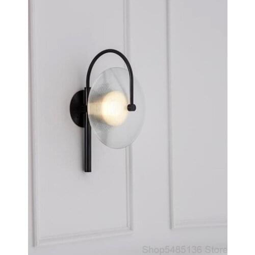 Nordic LED Glass Wall Lamp Industrial Decor Bedroom Bedside Bathroom Wall Candlle Lights Modern Living Room Decoration Lighting