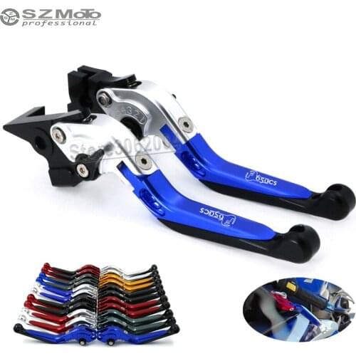 For BMW F650CS F650 CS 2004-2005 Motorcycle Accessories Folding Extendable Adjustable Brakes Clutch Levers With LOGO CNC