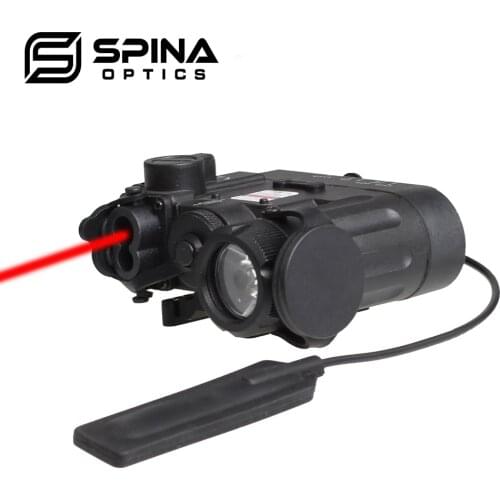 SPINA Airsoft Tactical Flashlight Battery Case IR Laser Red Laser LED Light DBAL-EMKII Weapon Light EX328 With 20mm QD Mount