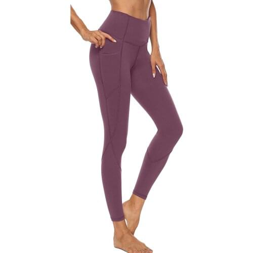 Sport Leggings Women Pure Color High Waist Leggings Gym Clothing Hip Lifting Elastic Fitness Running Yoga Pants леггинсы женские