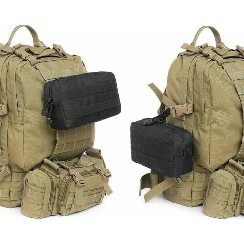 Outdoor Tactical MOLLE Pouch Horizontal Admin Pouch EDC Pouch Utility Hunting Tool Bag Tactical Molle Medical Pouch