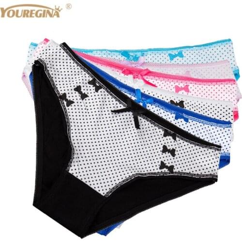 Woman Panties Underwear Cotton Briefs Women Sexy Culotte Femme Underpants Ladies Knickers Lingerie 6 pcs/lot