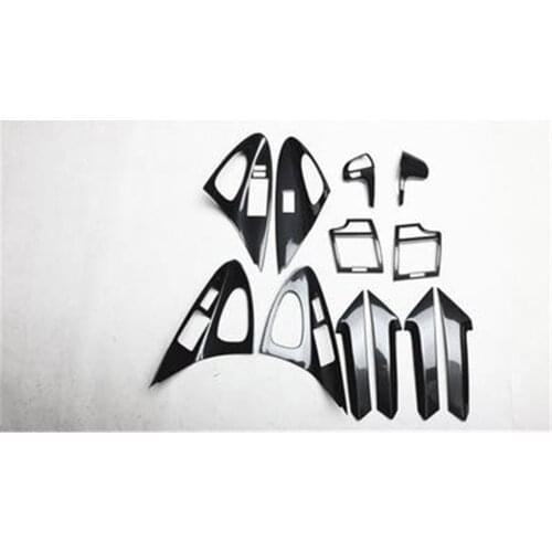 1lot Car stickers ABS carbon fiber grain inside decoration cover for 2006-2011 Toyota camry MK6