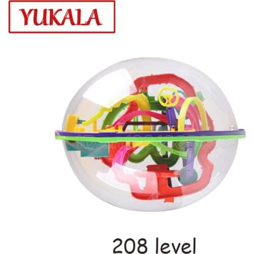 208 levels Magical Intellect Ball Maze 3D stereo. Classic children 's learning and educational toys. Puzzle Magic