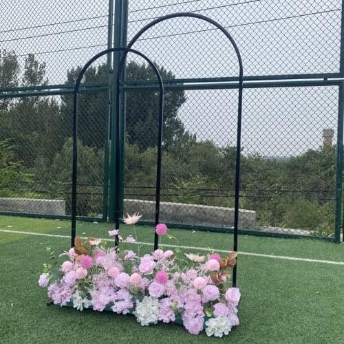 3pcs/set Advertising stand Billboard Frame Wedding Backdrop Arch Stage Background Birthday Party Welcome Decor Iron Flower Shelf