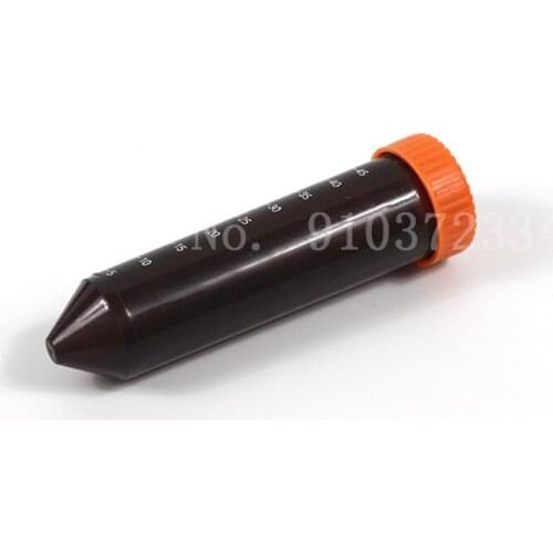 50pcs 50ml Plastic Brown Centrifuge Test Tube with Screw Cap,Round or Sharp Bottom with Scale Line Lab Analysis Sample Test Tube