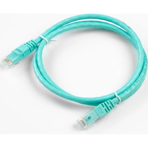 50pcs/lot CAT6 RJ45/RJ45 UTP PVC green network cable 3M style network jumper cable 1m long Patch Cord Twisted pair jumper