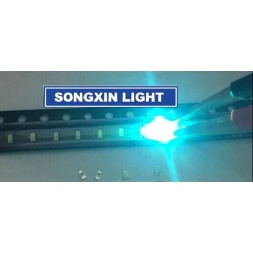 500PCS 1005 0402 Ice Blue 0.01W Super Ultra Bright SMD LED Indication smd 0402 led clear blue 0402 diodes