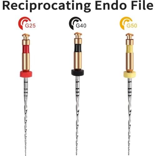 6pcs Teeth whitening dental instrument reciprocating rotary files endodontic files dental endo motor files for dentistry