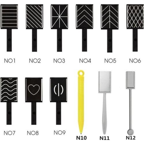 9/11/12 pcs/set 3D Magnet Stick Cat Eye Magnetic Pen for Nails Drawing Nail Art Stick For Nail Gel Polish Magical Nail Tools
