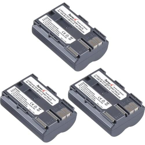 AsperX 3Pcs 2400mAh BP-511 BP-511A Camera Battery BP511 BP 511 For Canon EOS 40D 300D 5D 20D 30D 50D 10D D60 G6 BP 511A