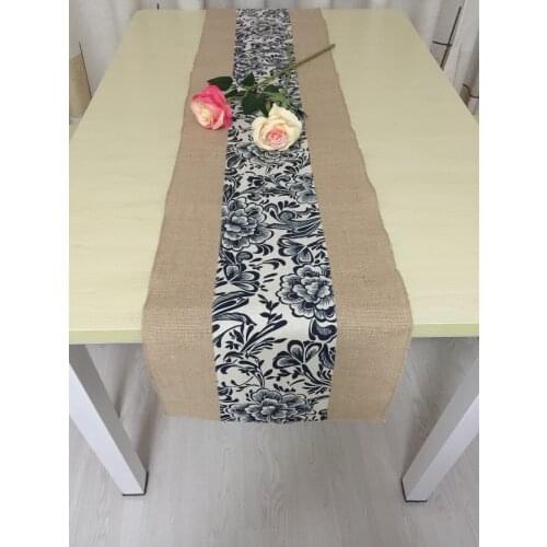 Free shipping Bright beads linen table runners, tablecloths, decorative tablecloth scene layout