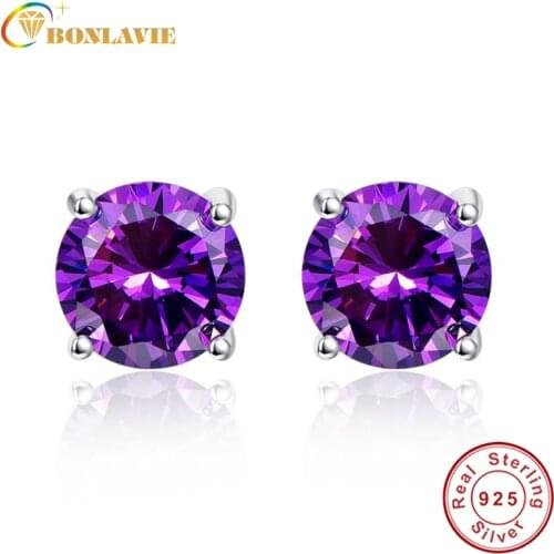 BONLAVIE Women's Silver Earrings