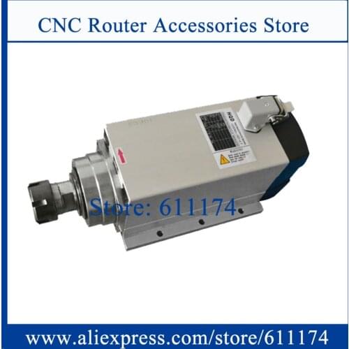 HQD GDF60-18Z/4.5 CNC Milling Spindle Motor 4.5Kw AC380V ER32 Air Cooled Spindle Motor 18000RPM Flange Type