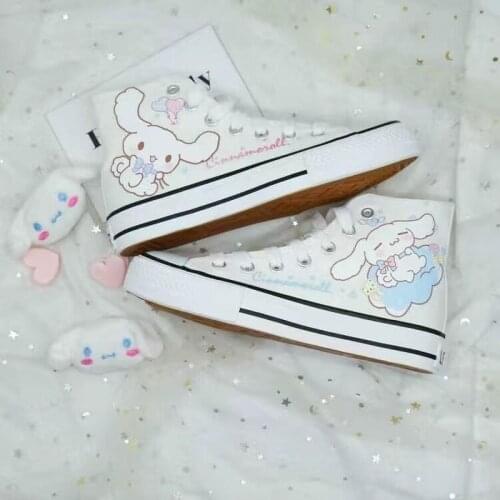 Women Blue Laurel Dog Sneakers Spring Autumn High Top Canvas Shoes Girl Heart Ins Student Women Shoes Fashion Vulcanize Shoes