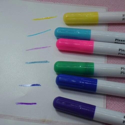 4PCS Stitch Markers Soluble Cross Stitch Water Erasable Pens Grommet Ink Fabric Marking Pens DIY Needlework Sewing Tools