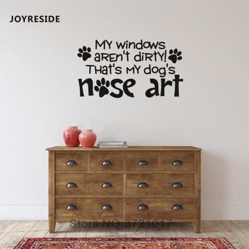 JOYRESIDE Cute Quotes Wall Decal My Window Aren't Dirty Kids Bedroom Love Decoration Wall Decor Stickers Vinyl Murals WM446