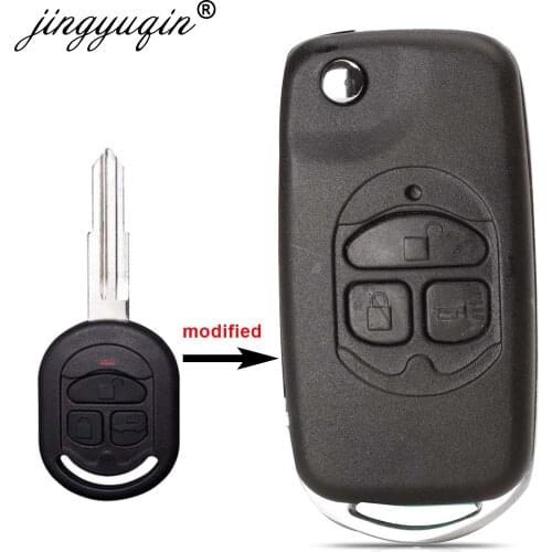 Jingyuqin Modified Folding Remote Key Shell For Chevrolet Buick Excelle 2005-2018 HRV 3 Buttons Car Key Shell Cover Case
