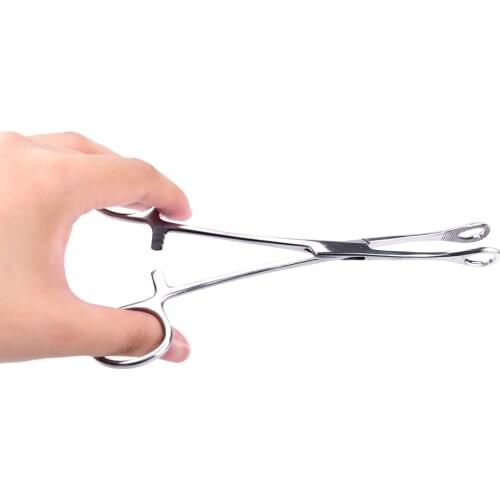 Stainless Steel Silver Piercing Supply Tool Septum Ear Tongue Nose Lip Tattoo Plier Clamp Forcep