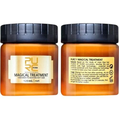 Free Shipping 60/120ml Original PURC keratin Hair Mask Magical keratin Hair Treatment Cream 5 Seconds Repairs Damage Hair