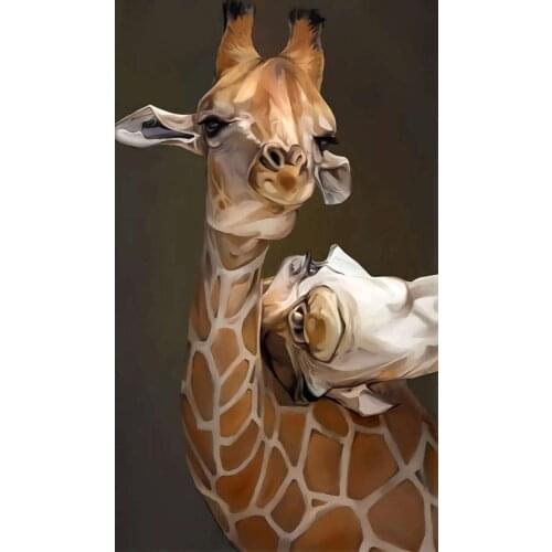 Couple Giraffe Modern Canvas Painting Animal Wall Art Pictures Nordic Print Painting For Living Room Home Decoration