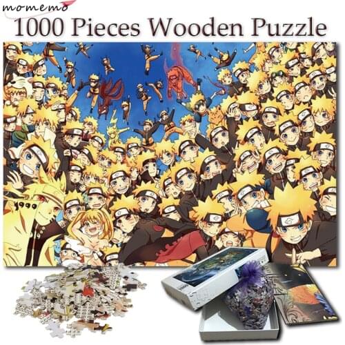 MOMEMO Jigsaw Puzzle 1000 Pieces Naruto Uzumaki Cartoon Anime Wooden Puzzles NARUTO 1000 Pieces Puzzle Toys for Adult Children