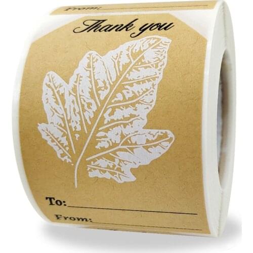 To From Thank You Stickers DIY Writeable for Gift Hang Tag Labels Festival Holiday Invitation Card Wedding Party Seal Decoration