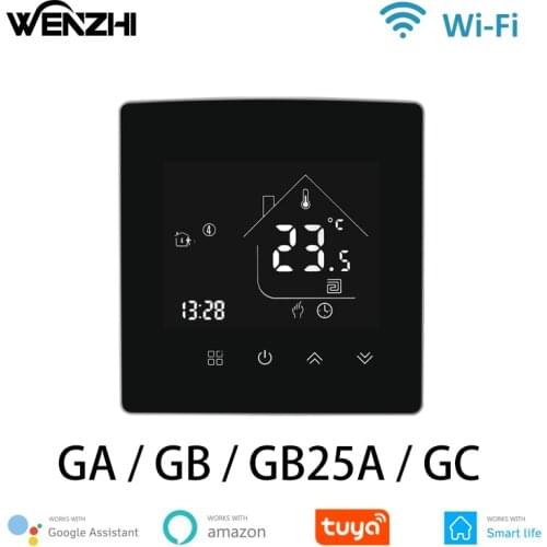 WiFi Thermostat Temperature Controller Water/Electric Floor Heating Gas Boiler 25A Smart Life Tuya Control Alexa Google Home