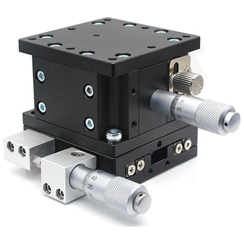 XZ Axis Displacement Platform Manual Movement Precision Fine-tuning Lift Table Optical Sliding Table LE40/60/80/90/125